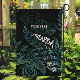 Aotearoa Personalized Lawn Bowls Maori Garden Flag New Zealand Paua Shell Tribal Silver Fern LT7