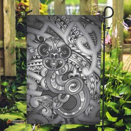 Aotearoa Maori Hei Tiki Garden Flag Kiwikiwi Kowhaiwhai Puhoro Motif LT9