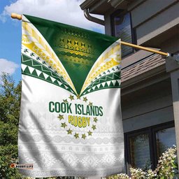 Cook Islands Rugby Garden Flag Kuki's Aitu Champions LT7