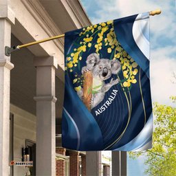 Australia Day Garden Flag Koala Blue Modern Vibe LT7