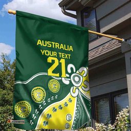 Custom Cricket Aussie Pride Garden Flag Indigenous Inspired LT9