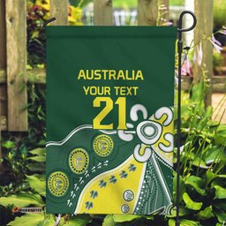 Custom Cricket Aussie Pride Garden Flag Indigenous Inspired LT9