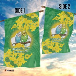 Budgerigar Australia Day Garden Flag Proud To Be An Aussie Opal National Color LT14