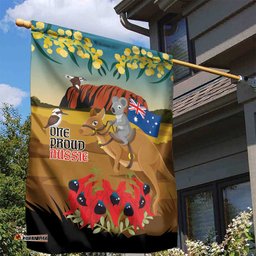 26 January One Proud Aussie Garden Flag Kangaroo and Koala Happy Australia Day LT9