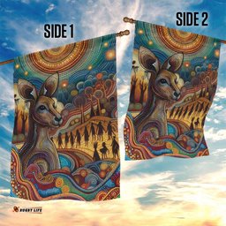 Aboriginal Dreamtime Stories Land Garden Flag LT9
