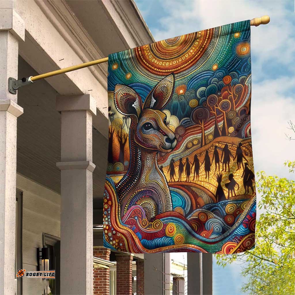 Aboriginal Dreamtime Stories Land Garden Flag LT9