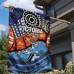 Australia Victoria State Garden Flag Peace and Prosperity LT9