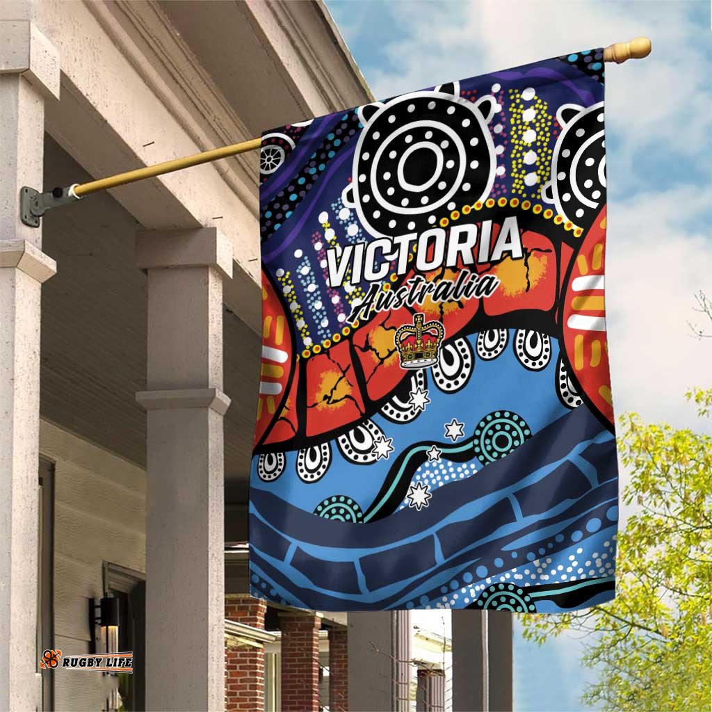 Australia Victoria State Garden Flag Peace and Prosperity LT9