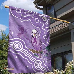 Australia Epilepsy Awareness Garden Flag Purple Budgerigar Plumeria Aboriginal LT14