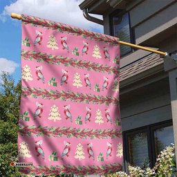 Australia Pink Galah Christmas Garden Flag Eolophus Roseicapilla Bottlebrush Seamless LT14