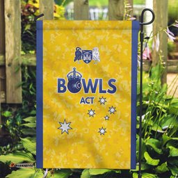Australian ACT Lawn Bowls Garden Flag Aussie Minimalist Style LT9