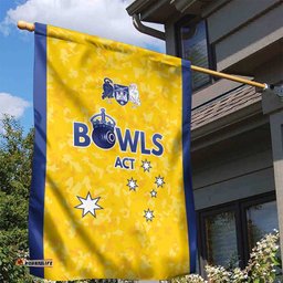 Australian ACT Lawn Bowls Garden Flag Aussie Minimalist Style LT9
