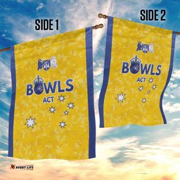 Australian ACT Lawn Bowls Garden Flag Aussie Minimalist Style LT9