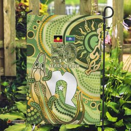 2026 NAIDOC Week 50 Years Deadly Garden Flag Flows of Time LT7