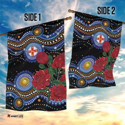 Australia New South Wales Waratahs Garden Flag Aboriginal Dot Art LT9