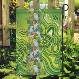 Budgerigar Australia Garden Flag Aussie Common Parakeet Indigenous Art LT14
