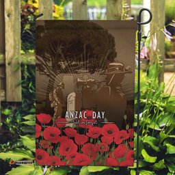 Australia - New Zealand ANZAC Lone Pine Garden Flag The Last Post LT7