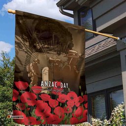 Australia - New Zealand ANZAC Lone Pine Garden Flag The Last Post LT7