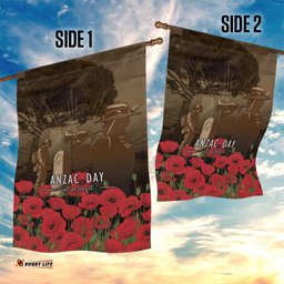 Australia - New Zealand ANZAC Lone Pine Garden Flag The Last Post LT7