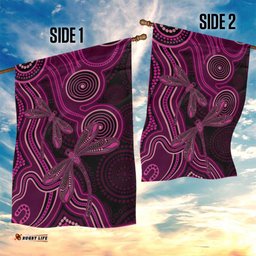 Australia Breast Cancer Awareness Garden Flag Pink Dragonflies Aboriginal Art LT14