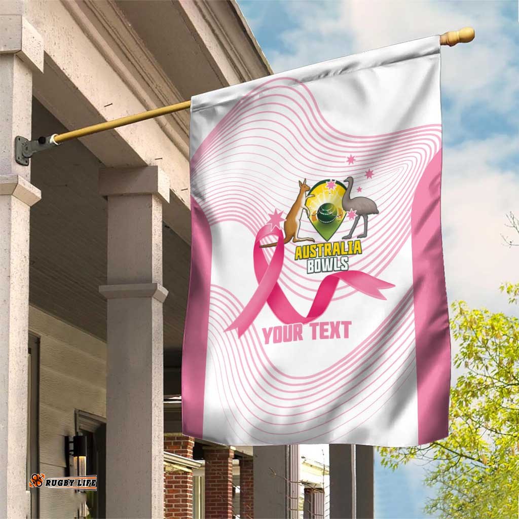 Custom Bowls Australia Breast Cancer Garden Flag Pink Ribbon Curve Sporty LT14