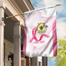 Custom Bowls Australia Breast Cancer Garden Flag Pink Ribbon Curve Sporty LT14