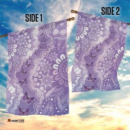 Australia Epilepsy Awareness Garden Flag Purple Butterflies Aboriginal LT05
