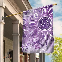 Australia Epilepsy Awareness Indigenous Garden Flag Butterfly Aboriginal Art LT7