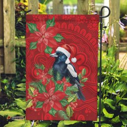 Australian Magpie Garden Flag Aboriginal Inspired Christmas LT9