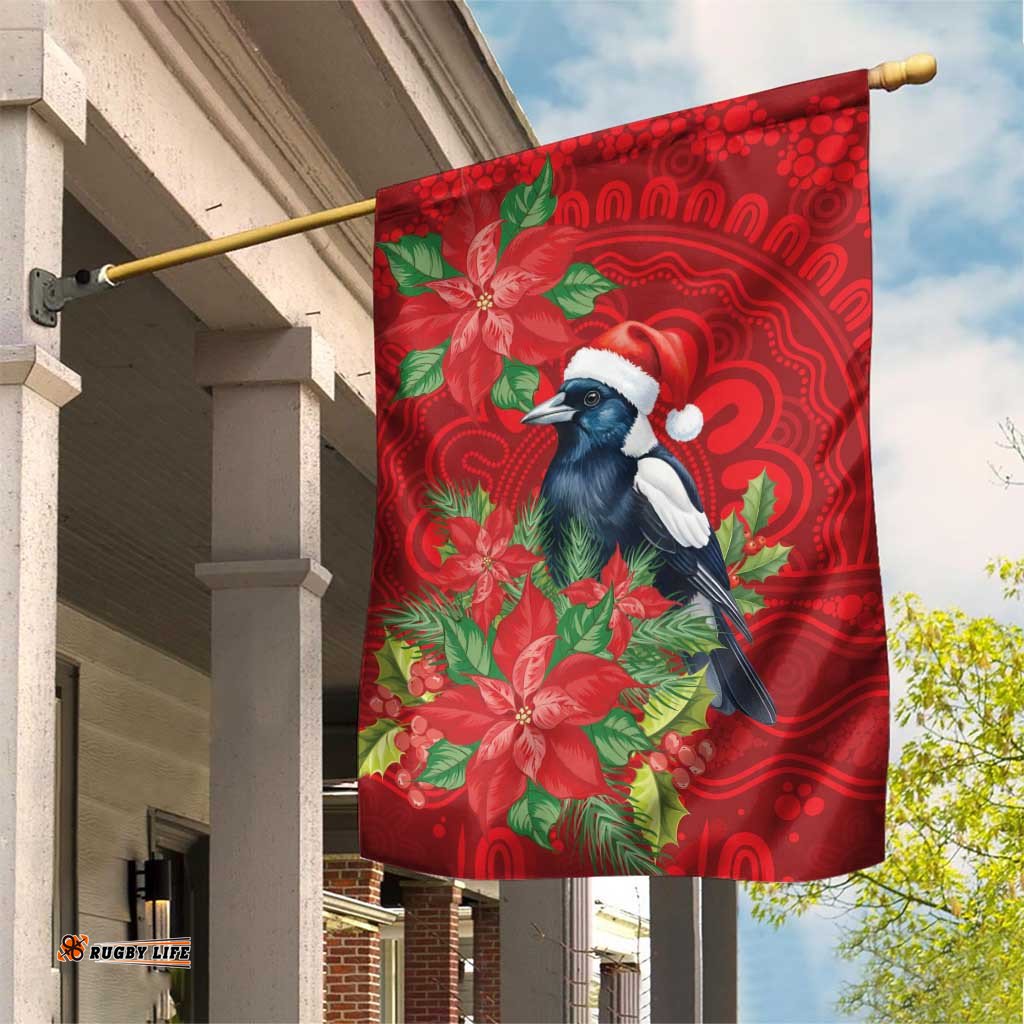 Australian Magpie Garden Flag Aboriginal Inspired Christmas LT9