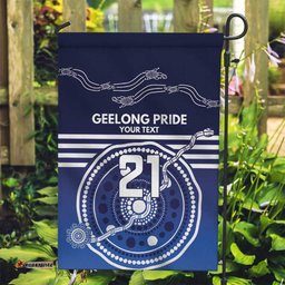 Custom Geelong Pride Garden Flag On the Road to Glory Indigenous Aboriginal LT9