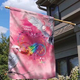 Australia Fight Cancer In All Colors Garden Flag Galah Pink Tie Dye LT7
