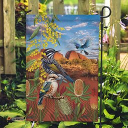 Australia Native Bird Uluru Ayers Rock Garden Flag LT9