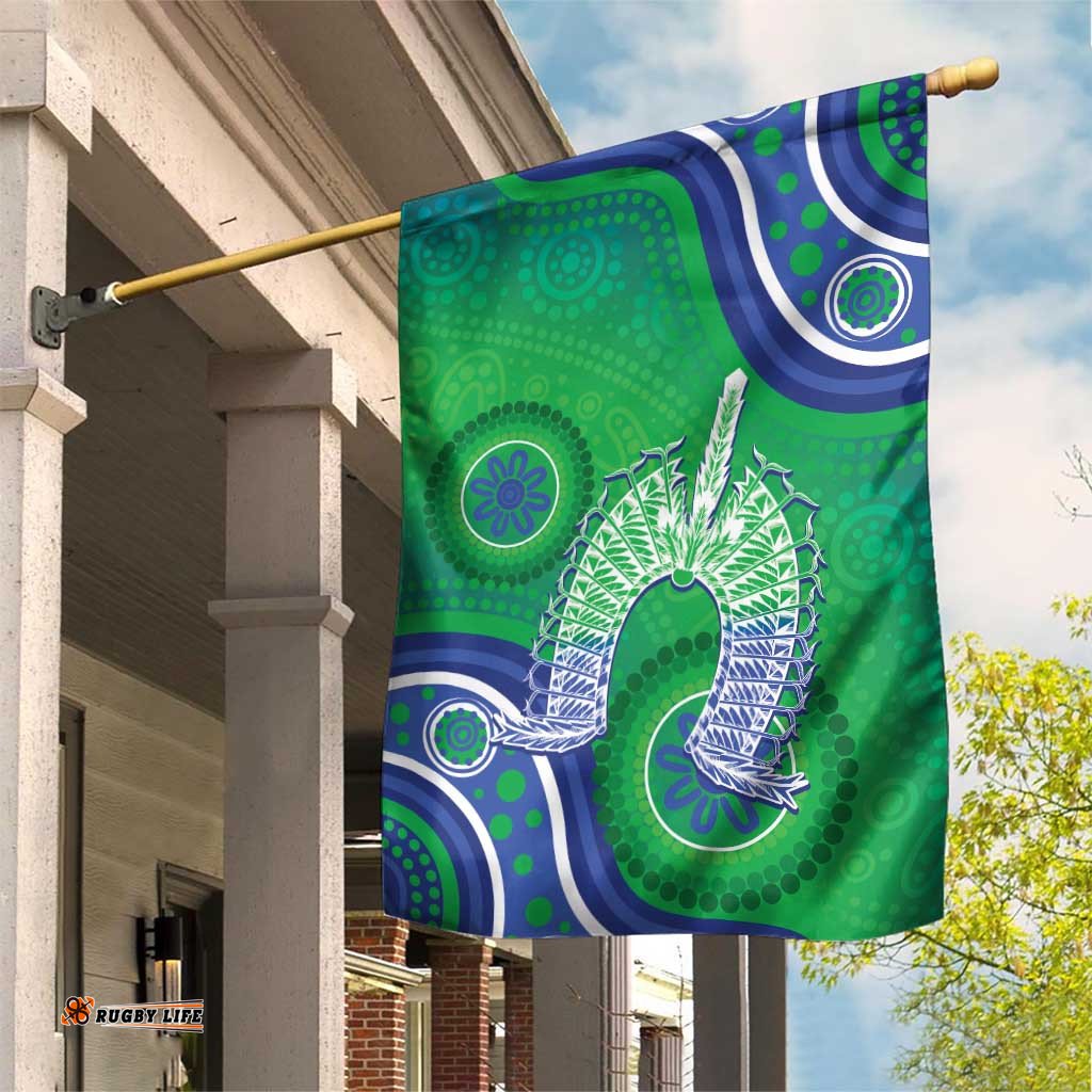 Australia Torres Strait Islanders Garden Flag Dhari Aboriginal Pattern LT14