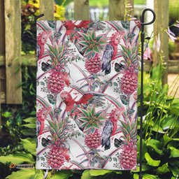 Australia Pink Galah Garden Flag Rose-breasted Cockatoo Pineapple Seamless Vibes LT14