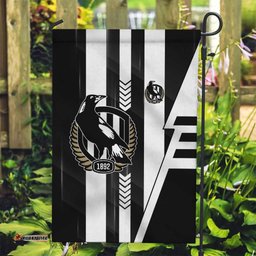 Collingwood Magpies Garden Flag Modern Geometric Sports Graphic Style TS04