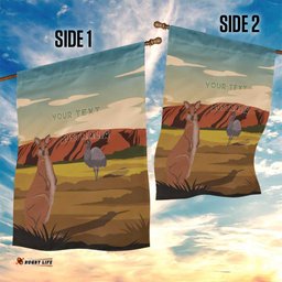Australia Personalized Garden Flag Uluru Scenery LT7