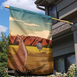 Australia Personalized Garden Flag Uluru Scenery LT7