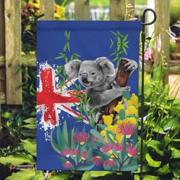 Australia Day Koala Garden Flag Aussie Aussie Aussie Oi Oi Oi Blue Color LT9