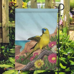 Australia Rock Parrot Garden Flag Pigface Carpobrotus Rocky Island Vibes LT14