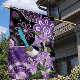 Australia Epilepsy Awareness Garden Flag Purple-crowned Fairywren Boronia Aboriginal LT14