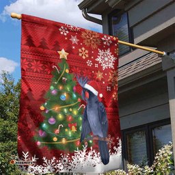 Australia Palm Cockatoo Christmas Garden Flag Goliath Cockatoo Santa Merry Chrissie LT14