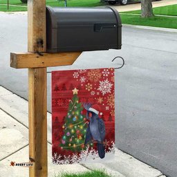 Australia Palm Cockatoo Christmas Garden Flag Goliath Cockatoo Santa Merry Chrissie LT14
