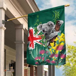 Australia Day Koala Garden Flag Aussie Aussie Aussie Oi Oi Oi National Color LT9