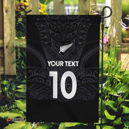 Custom Aotearoa Rugby Garden Flag The Blacks-Sporty T90 Style LT03