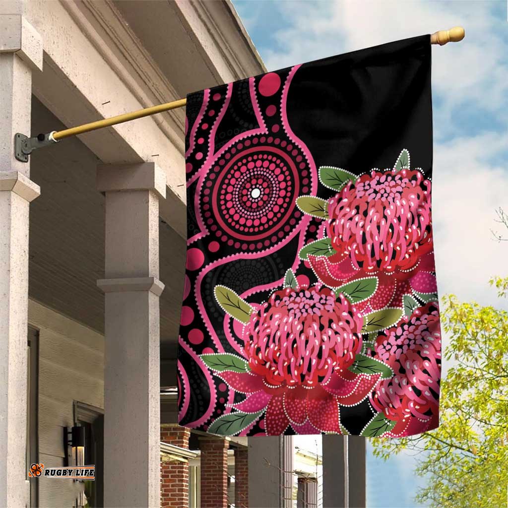Australia Waratah Garden Flag Telopea Aussie Native Flowers Indigenous Art LT14