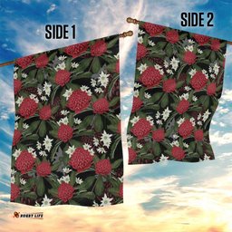 Australia Waratah Flannel Flower Garden Flag Aussie Native Flowers Seamless Stylized LT14