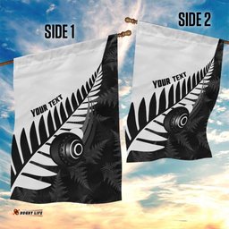 New Zealand Lawn Bowls Custom Garden Flag Aotearoa Silver Fern LT14