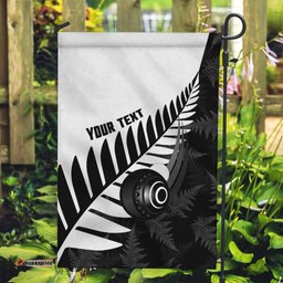 New Zealand Lawn Bowls Custom Garden Flag Aotearoa Silver Fern LT14