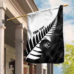 New Zealand Lawn Bowls Custom Garden Flag Aotearoa Silver Fern LT14